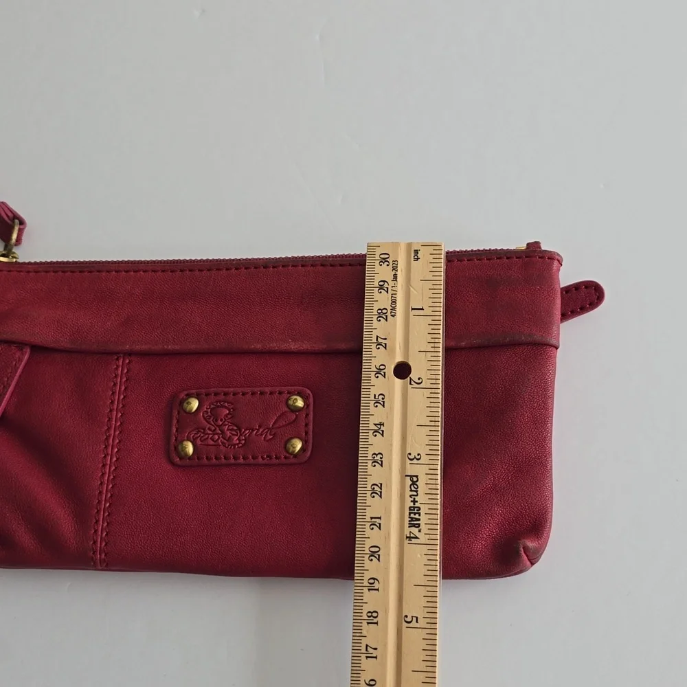 Vintage Sorial New York  Wristlet Wallet Red